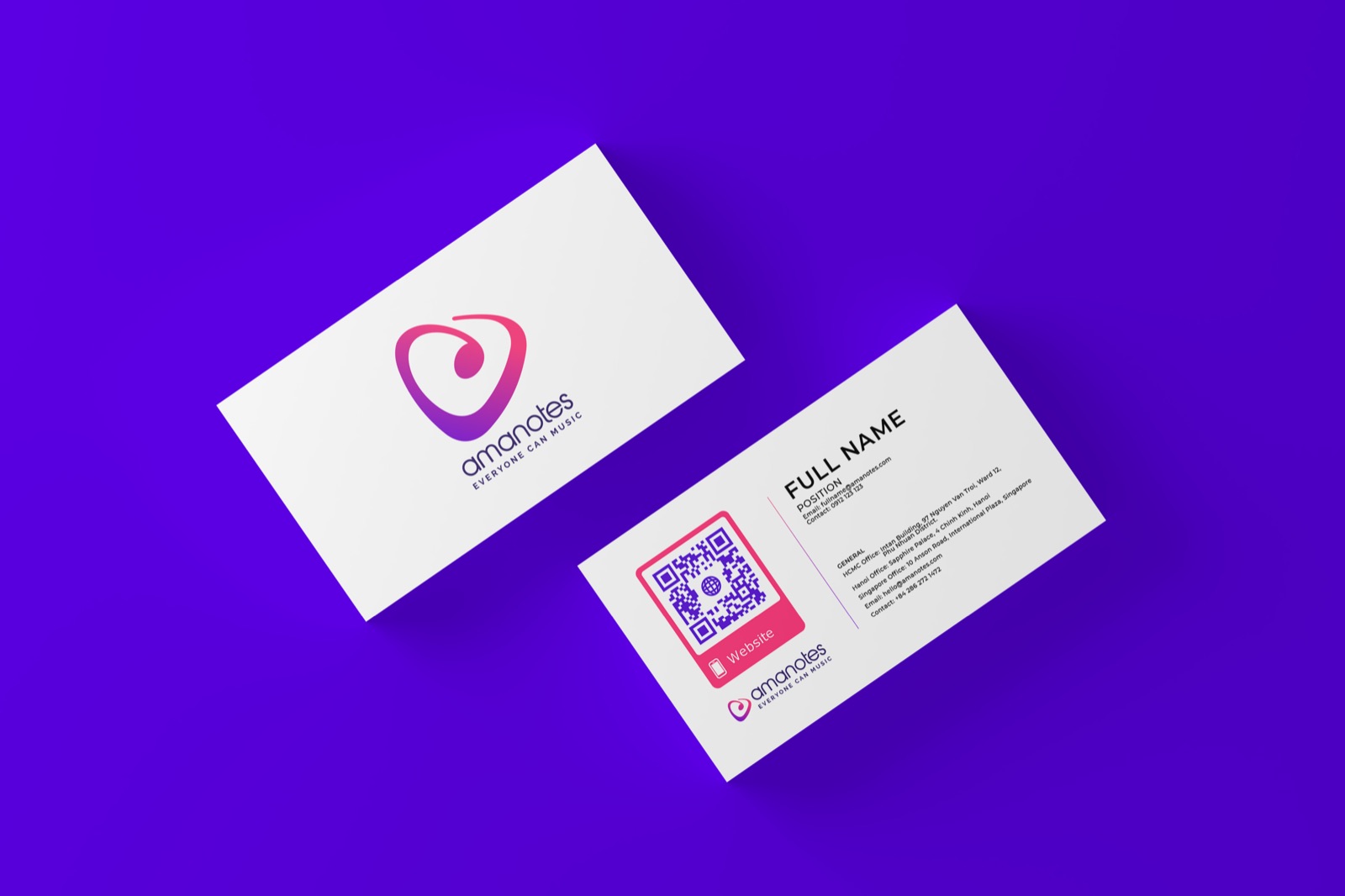 Amanotes business cards