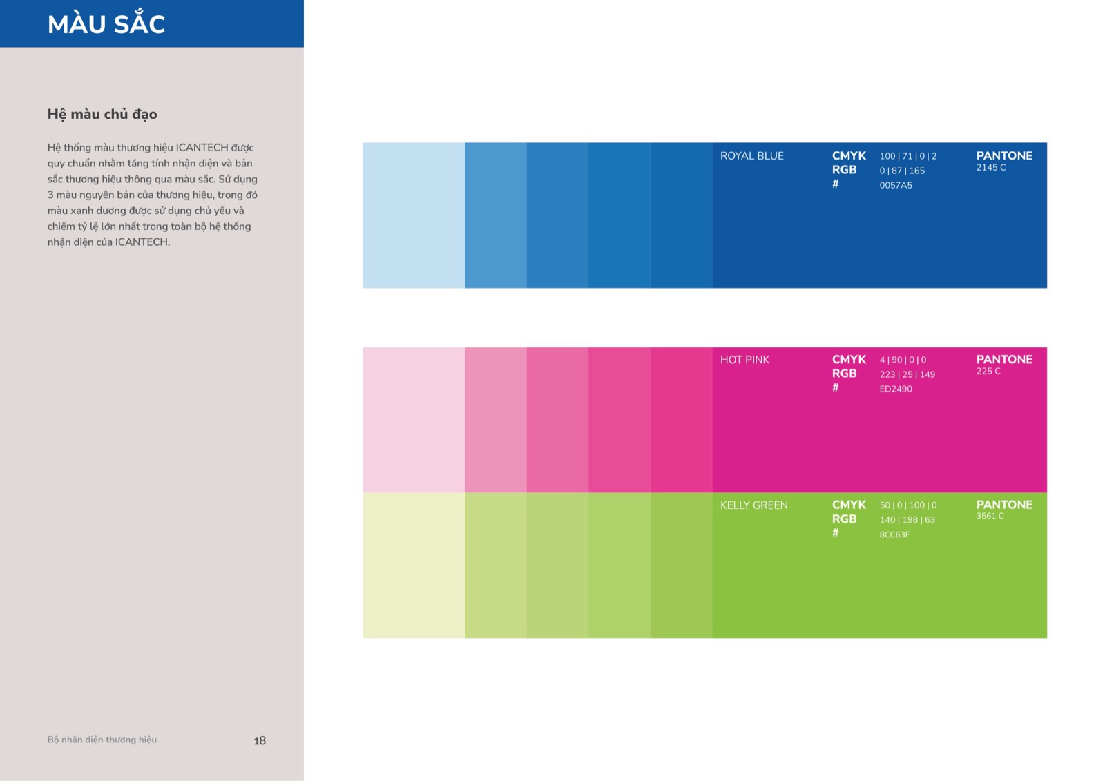 ICANTECH colour guideline